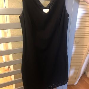 Black dress with cute design on bottom